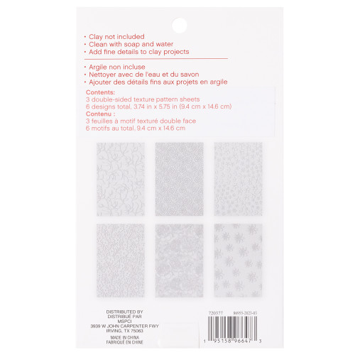3 Pack - American Crafts Craftsmart Texture Sheets-Floral - 5A002NXR-1GQDZ