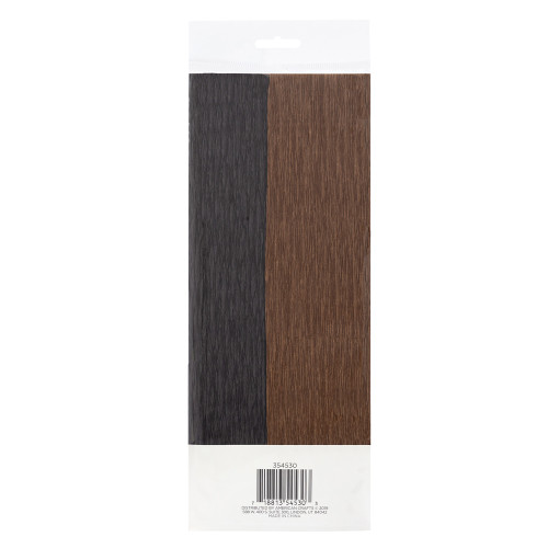 3 Pack - DCWV Fine Petal Paper -Brown & Black - 5A002PSJ-1GR5P