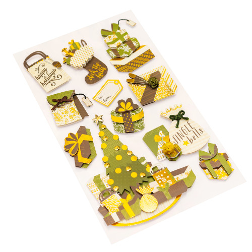 3 Pack - Jolee's Boutique Stickers-Christmas Gifts - 5A002Q52-1GRKZ - 015586873627