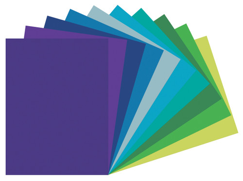 3 Pack - Tru-Ray Heavyweight Construction Paper Cool Assorted Colors-9"X12", 50 Sheets - 5A0035HJ-1H6T0