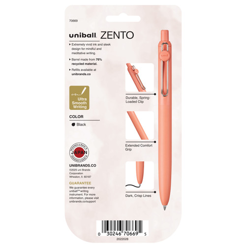 Uni-Ball Zento, 0.7mm, Dawn, 5CT-Black - 5A0039DF-1H8KL