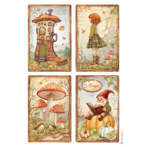 6 Pack - Stamperia Whispering Woods Rice Paper Sheet A4-4 Cards - 5A003751-1H85R - 5993110046868