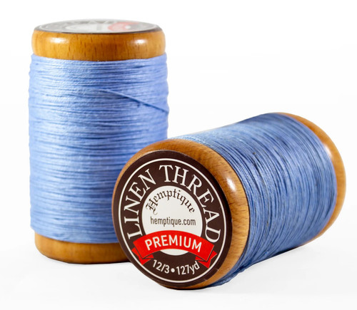 Hemptique Flax Linen Thread 1MM-Denim - 5A003CLR-1H8XS - 602581055693