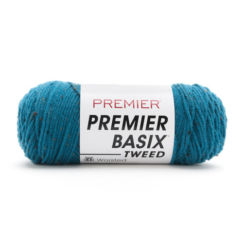 Premier Basix Tweed Yarn-Peacock Tweed - 2003-1H97Y - 840166865897