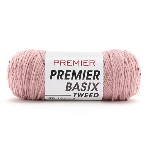Premier Basix Tweed Yarn-Light Mauve Tweed - 2003-1H97Z - 840166865910