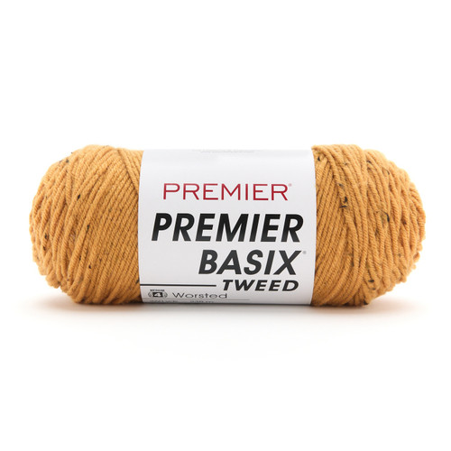 Premier Basix Tweed Yarn-Goldenrod Tweed - 2003-1H98D - 840166865873