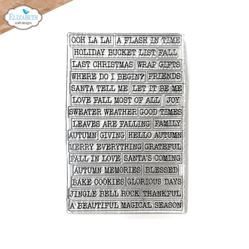 Elizabeth Craft Clear Stamps-Journal Phrases Six - 5A003CLK-1H8WZ - 741527318376 Elizabeth Craft Clear Stamps-Journal Phrases Six - 5A003CLK-1H8WZ - 741527318376