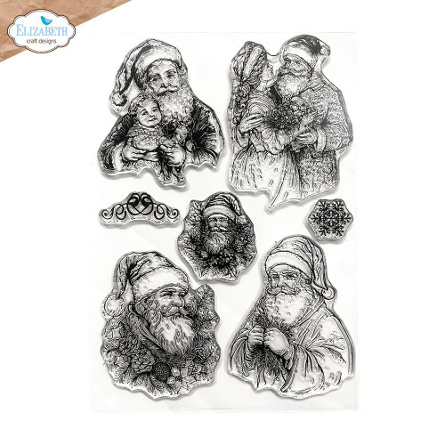 Elizabeth Craft Clear Stamps-Santa - 5A003CLH-1H8X3 - 741527318406