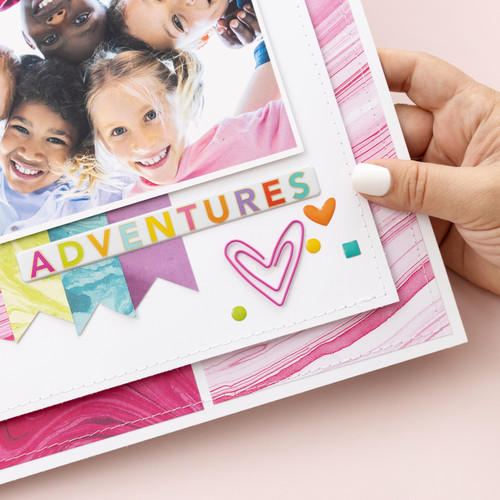 Colorbok 78lb Single-Sided Printed Cardstock 12"X12" 30/Pkg-Marble - 71876B