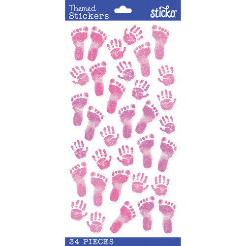 Sticko Themed Stickers-Pastel Baby Girl Prints - E5238208 - 015586793796