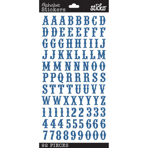 Sticko Alphabet Stickers-Carnival Blue - E5238161 - 015586793321