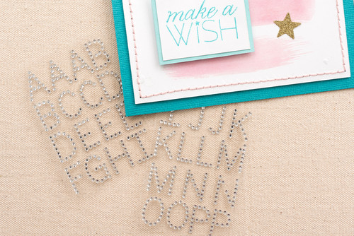 Sizzix Bigz Die By Tim Holtz 5.5"X6"-135 Rhinestones (46 Letters) - 660030-0