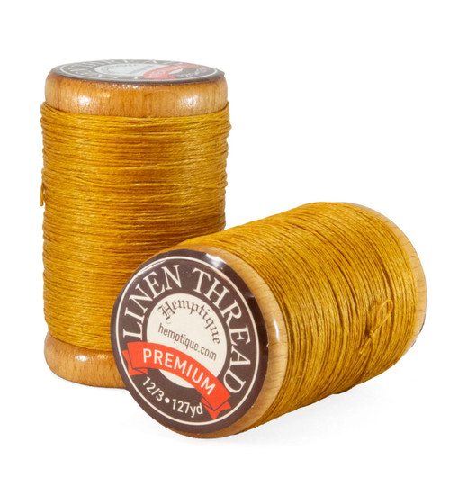 Hemptique Flax Linen Thread 1MM-Gold - 5A003CLR-1H8XL - 602581055686