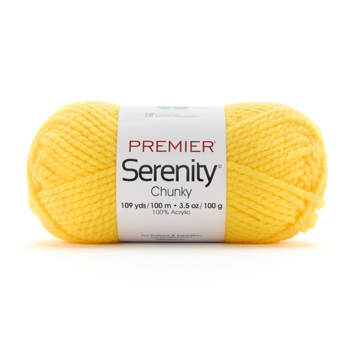 Premier Serenity Chunky Yarn-Yellow - 700-1H988 - 840166865149