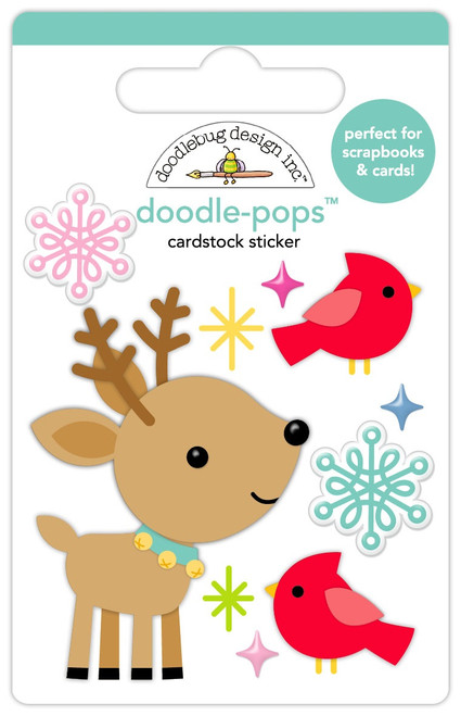 Doodlebug Doodle-Pops 3D Stickers-Deer Friends - 5A003D8H-1H9HG - 842715089617