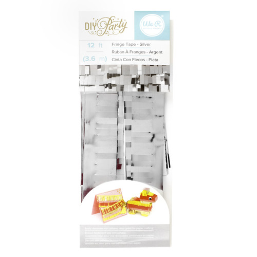 3 Pack - We R DIY Party Fringe Tape 12'-Silver - 5A003G6G-60774 - 633356607748