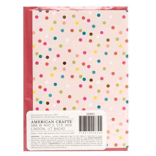 American Crafts Single Greeting Card W/Envelope 5"X7"-Hip Hip Hooray Cake W/Glitter & Foil - 344834 American Crafts Single Greeting Card W/Envelope 5"X7"-Hip Hip Hooray Cake W/Glitter & Foil - 344834