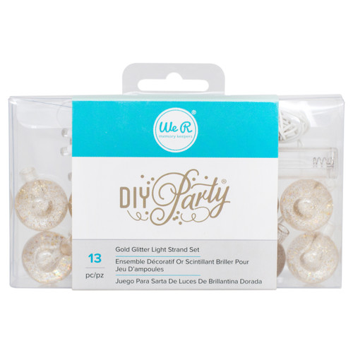Sizzix Big Shot Machine-Gold Glitter Globes, White Wire - 660200-0 - 633356602002