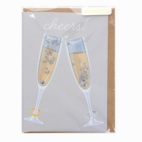 American Crafts Greeting Card W/Envelope-Cheers - 5A002NCK-1GPSS - 718813170666