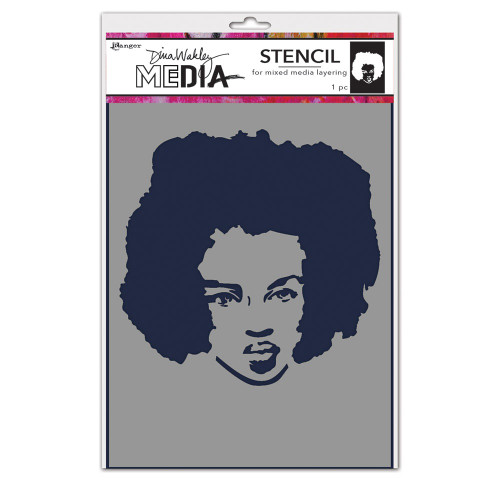 Dina Wakley MEdia Stencils 6"X9"-Proud Woman - 5A003D0Y-1H996 - 789541087731 Dina Wakley MEdia Stencils 6"X9"-Proud Woman - 5A003D0Y-1H996 - 789541087731