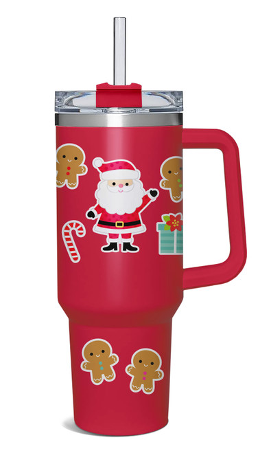 3 Pack - Doodlebug Water Bottle Sticker Doodles-Hey Santa - 5A003D9S-1H9JR