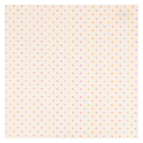 25 Pack - American Crafts Everyday Single-Sided Cardstock 12"X12"-Kid Multi Dots - 5A002P0Q-1GQ7G - 611356935207