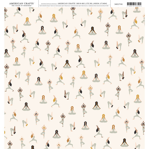 25 Pack - American Crafts Everyday Single-Sided Cardstock 12"X12"-Yogo - 5A002PJ2-1GQYS - 718813188494