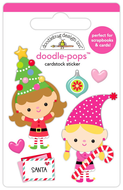 6 Pack - Doodlebug Doodle-Pops 3D Stickers-Playful Pixies - 5A003D7T-1H9JD - 842715089570