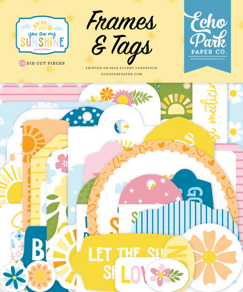 3 Pack - Echo Park Frames & Tags Ephemera-You Are My Sunshine - 5A003D5W-1H9G2 - 810192598311