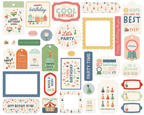 3 Pack - Carta Bella Frames & Tags Ephemera-They Say It's Your Birthday - 5A003D65-1H9GJ