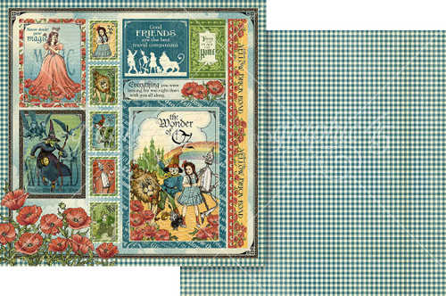 15 Pack - Graphic 45 Wonder Of OZ Double-Sided Cardstock 12"X12"-Wonder Of Oz - 5A003DCN-1H9LY - 810070168155