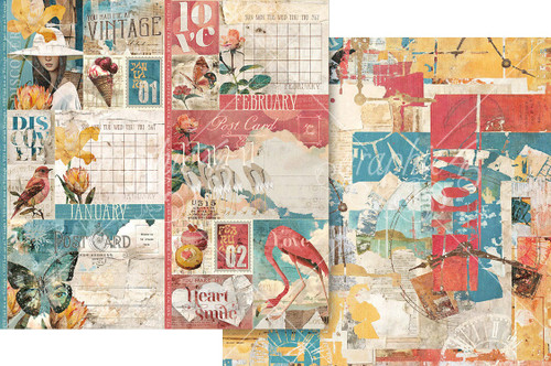 15 Pack - Journaling Through Time Double-Sided Cardstock 12"X12"-January & February - 5A003DC7-1H9M6 - 810070168353