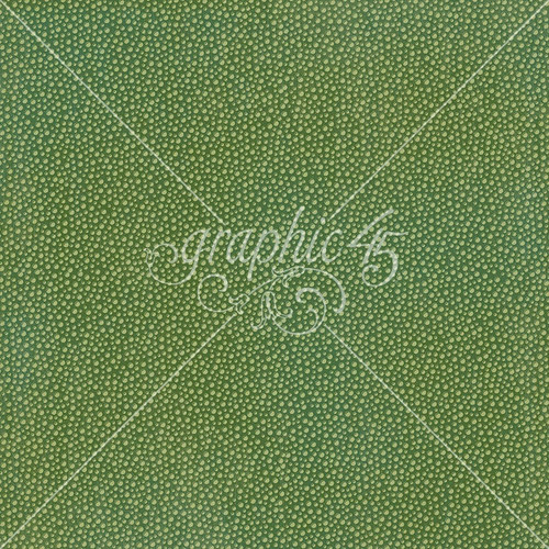 15 Pack - Graphic 45 Wonder Of OZ Double-Sided Cardstock 12"X12"-Emerald Green Pattern - 5A003DCN-1H9M9
