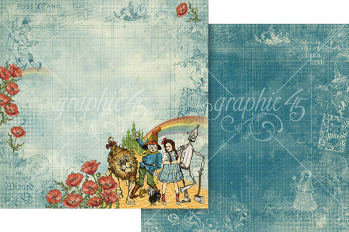 15 Pack - Graphic 45 Wonder Of OZ Double-Sided Cardstock 12"X12"-Shared Experience - 5A003DCN-1H9MJ - 810070168223