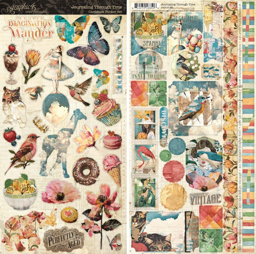 3 Pack - Graphic 45 Sticker Set-Journaling Through Time - 5A003DD2-1H9MG