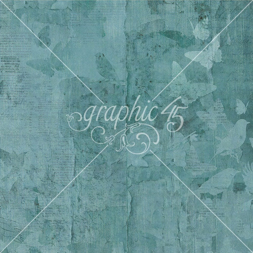 15 Pack - Journaling Through Time Double-Sided Cardstock 12"X12"-Bluebird Blue Pattern - 5A003DC7-1H9MH