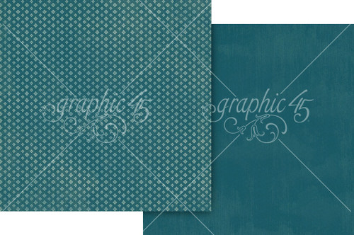 15 Pack - Graphic 45 Wonder Of OZ Double-Sided Cardstock 12"X12"-Sky Blue Pattern - 5A003DCN-1H9ML - 810070168261