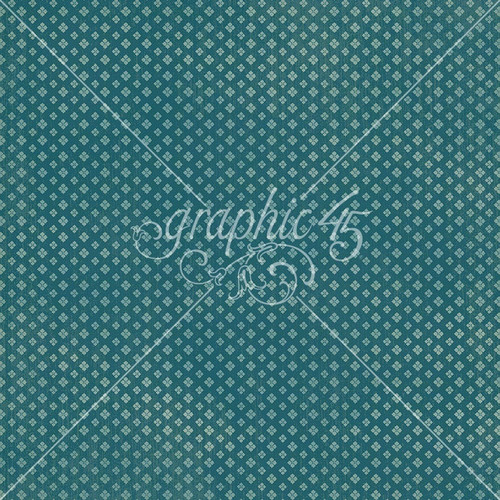 15 Pack - Graphic 45 Wonder Of OZ Double-Sided Cardstock 12"X12"-Sky Blue Pattern - 5A003DCN-1H9ML