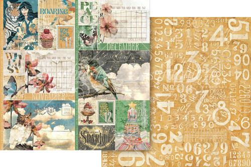 15 Pack - Journaling Through Time Double-Sided Cardstock 12"X12"-November & December - 5A003DC7-1H9MF - 810070168407