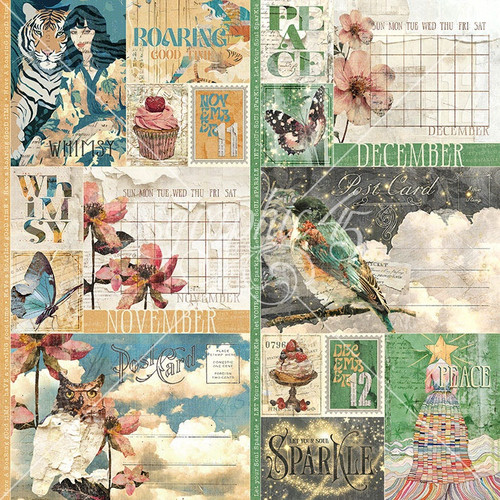 15 Pack - Journaling Through Time Double-Sided Cardstock 12"X12"-November & December - 5A003DC7-1H9MF