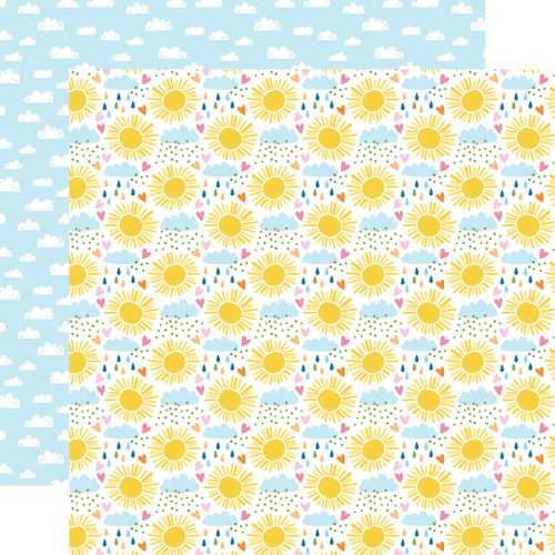 25 Pack - Echo Park You Are My Sunshine Double-Sided Cardstock 12"X12"-Sunshine Skies - 5A003D5R-1H9FV - 810192598113
