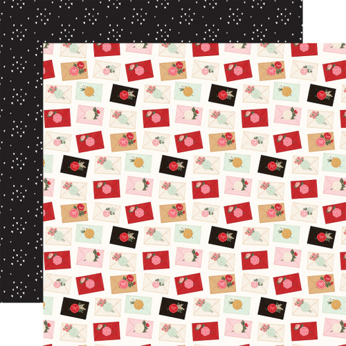 25 Pack - Carta Bella Be Mine Double-Sided Cardstock 12"X12"-Sealed With Love Letters - 5A003D2J-1H9BC - 810192597482