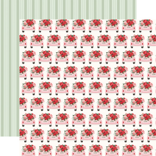 25 Pack - Carta Bella Be Mine Double-Sided Cardstock 12"X12"-Full Of Love Floral - 5A003D2J-1H9BK - 810192597529