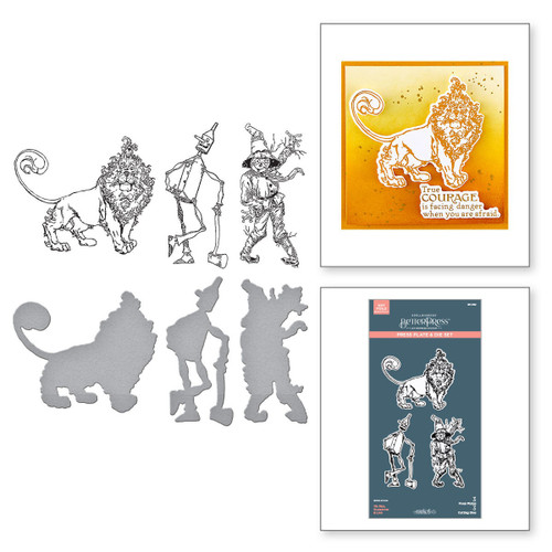 Spellbinders BetterPress Press Plate & Die Set-Tin Man, Scarecrow & Lion, Wonder Of Oz - 5A003FWB-1H9S9 Spellbinders BetterPress Press Plate & Die Set-Tin Man, Scarecrow & Lion, Wonder Of Oz - 5A003FWB-1H9S9