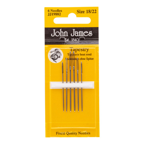 12 Pack - John James Hand Needles-Assorted Sizes 18-22, 6/Pkg - JJ198-1H9SW - 783932200808