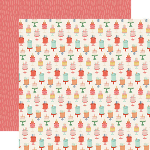 25 Pack - They Say It's Your Birthday Double-Sided Cardstock 12"X12"-Eat Cake - 5A003D64-1H9GF - 810192598472