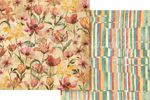 15 Pack - Journaling Through Time Double-Sided Cardstock 12"X12"-Wild Flowers - 5A003DC7-1H9LS - 810070168414