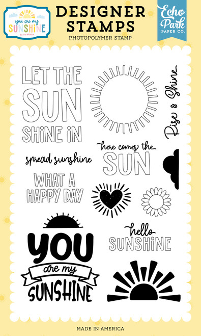 Echo Park You Are My Sunshine Stamp Set-Let The Sunshine In - 5A003D5C-1H9FM - 810192598380 Echo Park You Are My Sunshine Stamp Set-Let The Sunshine In - 5A003D5C-1H9FM - 810192598380