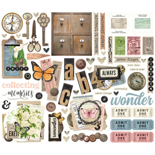 3 Pack - Simple Stories Bits & Pieces Die Cuts 57/Pkg-Simple Vintage Junk Drawer - 5A003CPQ-1H92G