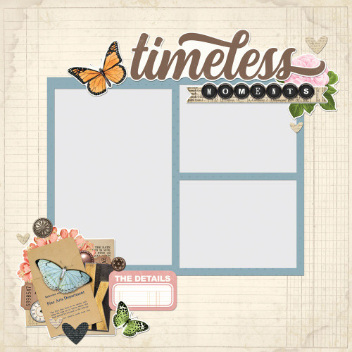 Simple Stories Simple Page Pieces Die Cuts 24/Pkg-Simple Vintage Junk Drawer - 5A003CNM-1H90H